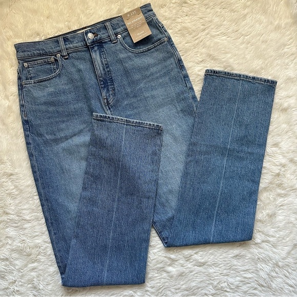Madewell Jeans The Tall '90s Straight in Rondell Wash: Crease Edition 29T NWT - Picture 3 of 12